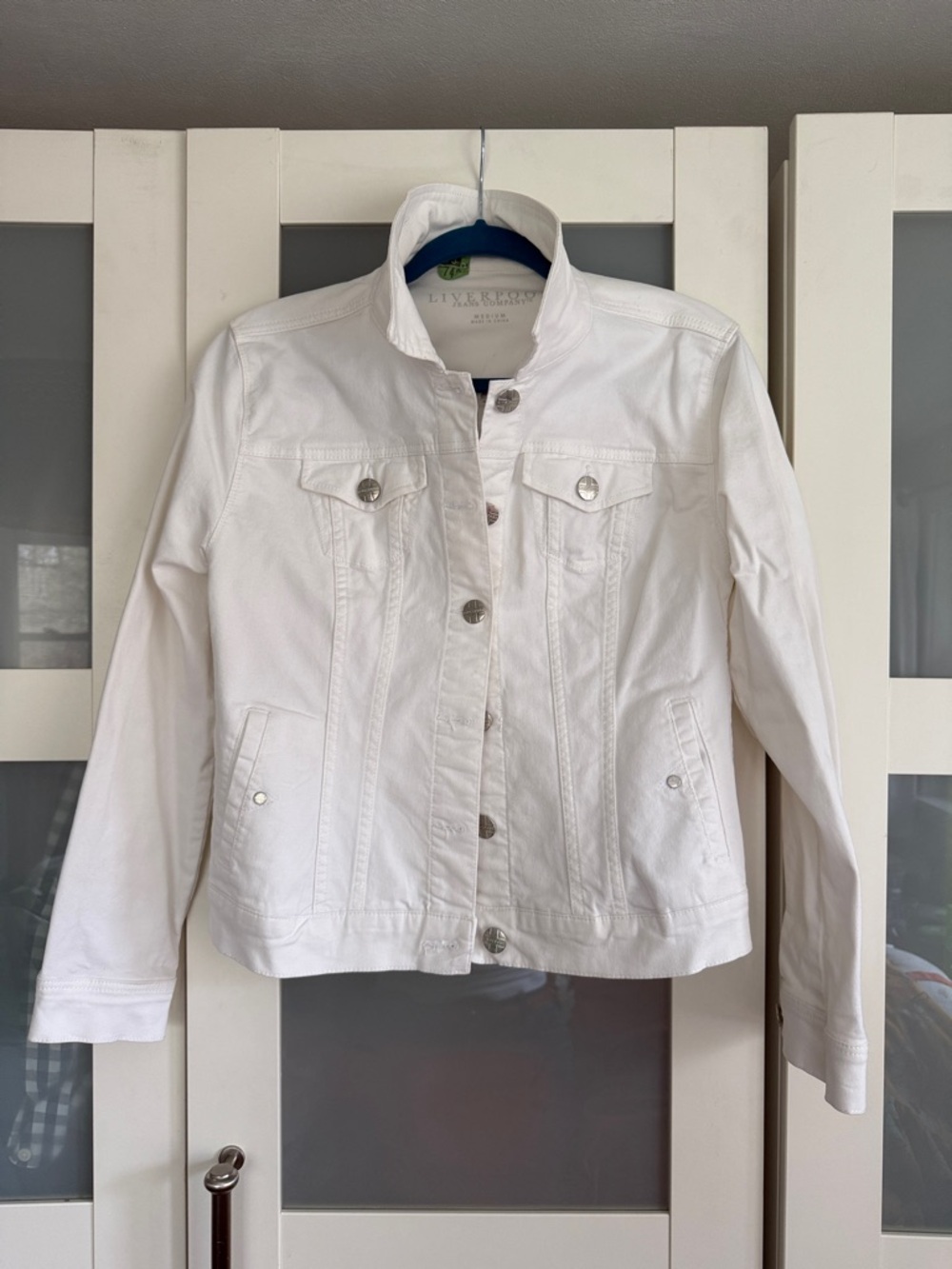 Liverpool Jeans Company White Denim Jacket Medium